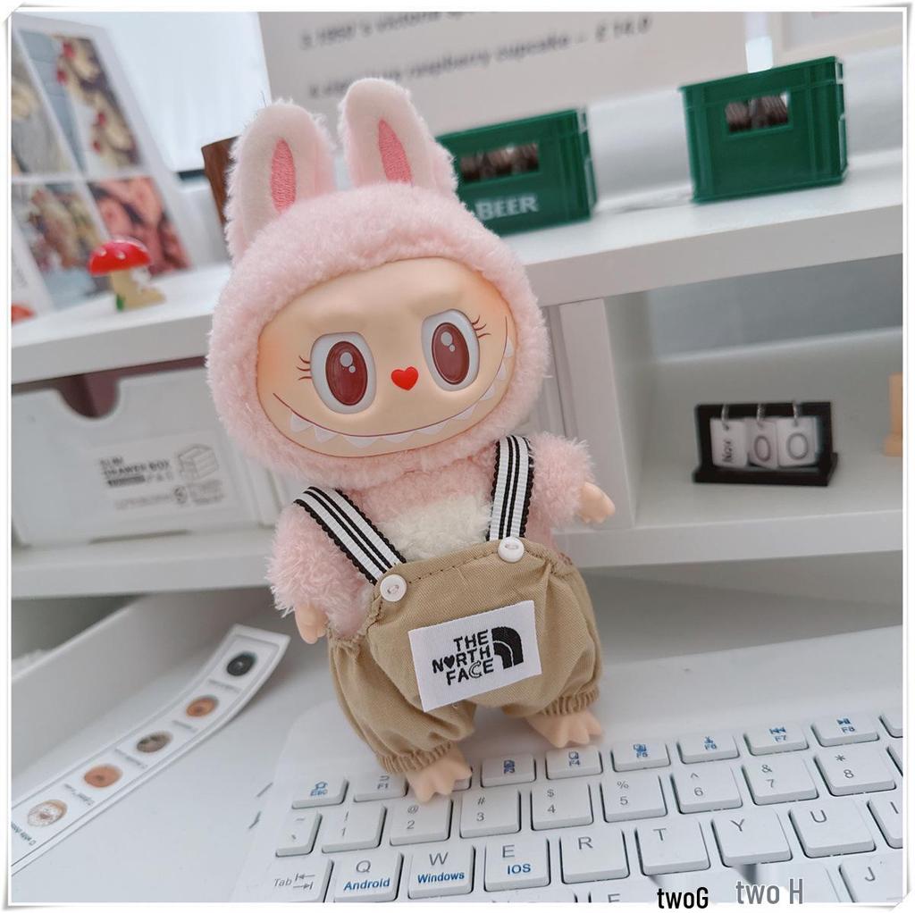 17cm Labubu Doll Vinyl Keychain: First & Second Gen Blind Box Clothes Collection