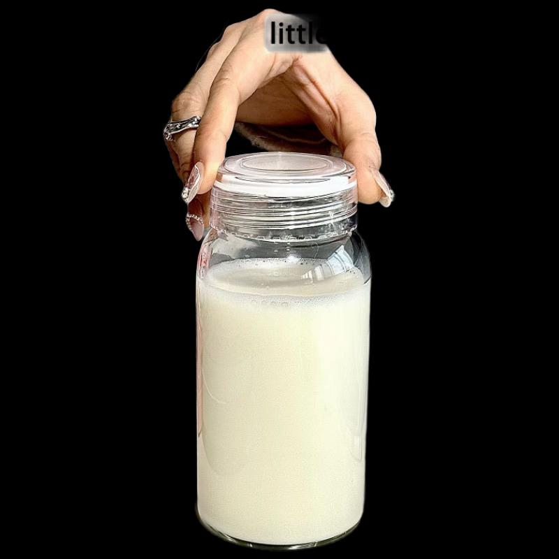 Shangqi Portable Glass Water Bottle with Lid