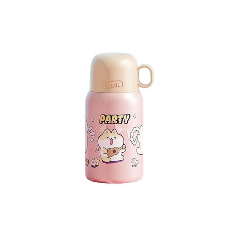 WOSEJO Children s 316 Stainless Steel Thermos Cup with Straw, 460ml