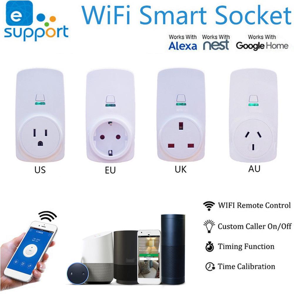 Buy Switch Smart Power Socket Timer App Remote Control WiFi Plug for ...