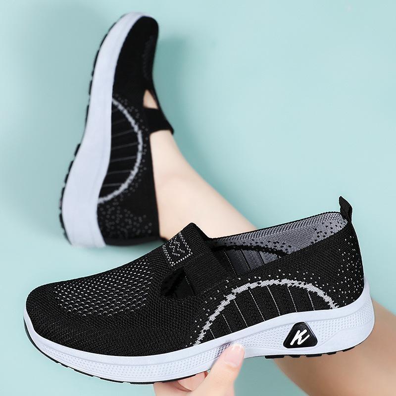 Summer Shoes for Women Fashion Mesh Comfortable Breathable Slip on Platform Wedges Flats Zapatos De Mujer Loafers Sneakers