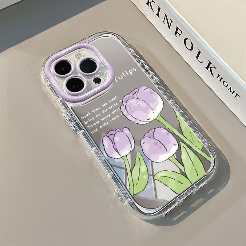 Explosive Purple Tulip Case for iPhone 17, 15 Pro Max, 14, 13, New 16 Pro - Designed for Women