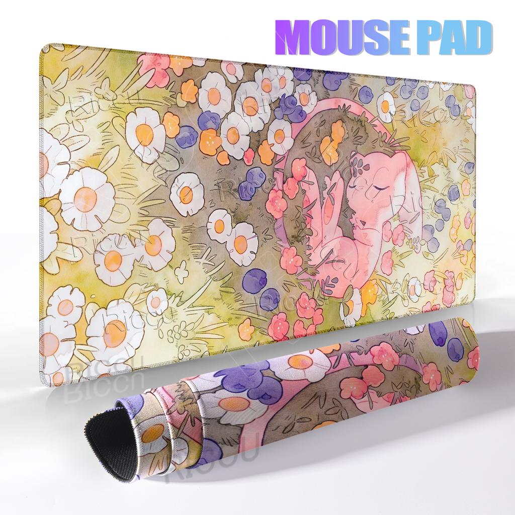 Mewtwo Large Mouse Pad Gamer pokemon Keyboard Desk Mat XXL Carpet Rubber Tapis Souris PC Accessories Mousepad Gaming accessories