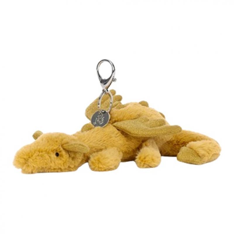 

JELLYCAT Mythical Animals Golden Dragon Ornament Doll Plush Pendant 5cm Height Box Not Included