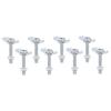 8pcs M8x60 L Track Double Lug Thrded Stud Nut Fitting 6000lbs Load Capacity for Truck Bed Trailer Pickup RV ATV