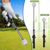 Golf Retractable Swing Practice Stick Trainer Golf Sound Assistant Practitioner Anti-Slip Rubber Grip Posture Aid Corrector