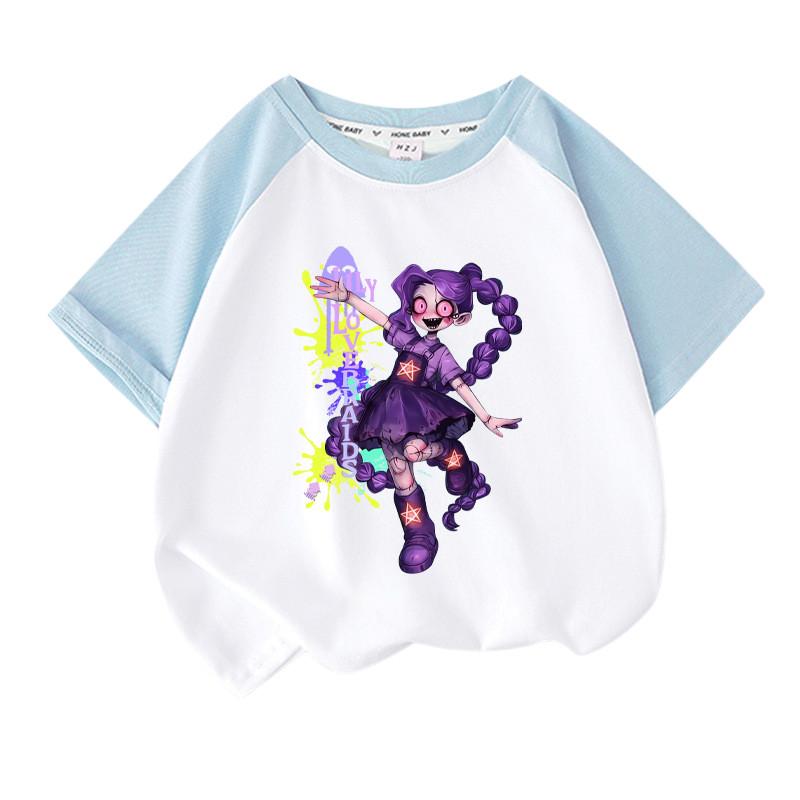 Dziewczęcy T-shirt Playtime Lily z nadrukiem Lovebraids i raglanowymi rękawami