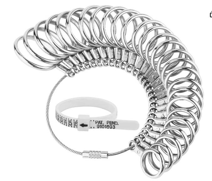 Soft Ring Size Measuring Tool - Accurate Finger Ruler for UK, Europe, Japan, Korea, Hong Kong