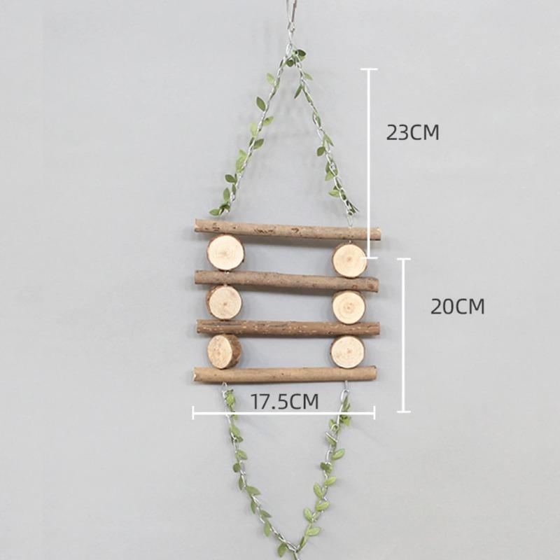 Natürlicher Ast Schaukel Papageien Spielzeug Kletter Brett Vogel Spielzeug Sitz Vogelkäfig Zubehör