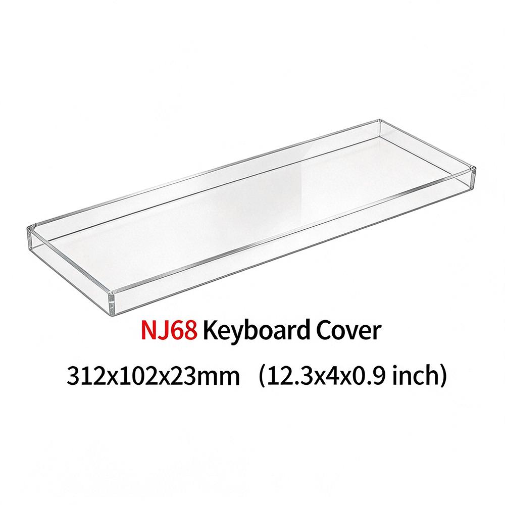 Clear Acrylic Mechanical Keyboard Dust Cover Protector Case For 60 96 98 104/108Key Transparent Anti-Dust Keyboard & Mouse Cover