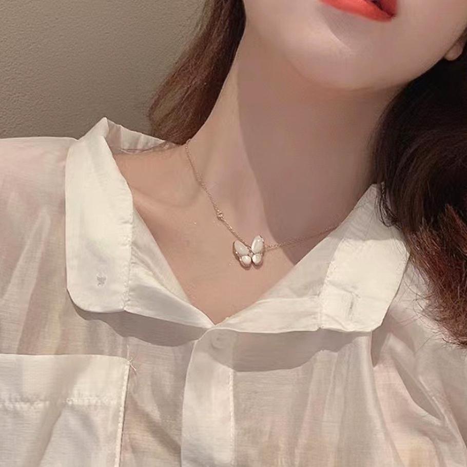 Butterfly Necklace for Women Original Quality Elegant Cute Pendants Necklaces Brand Jewelry