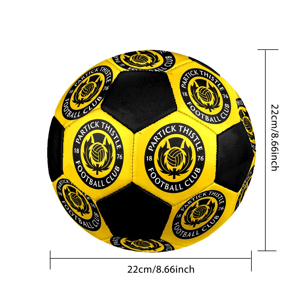 Partick Thistle FC Soccer Ball Colorful All Ages Machine Stitched PVC Competition Ready Durable High-Bounce