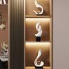 Modern Minimalist Resin Art Decor Sculpture Living Room TV Cabinet Shelf Decoration Gift Housewarming