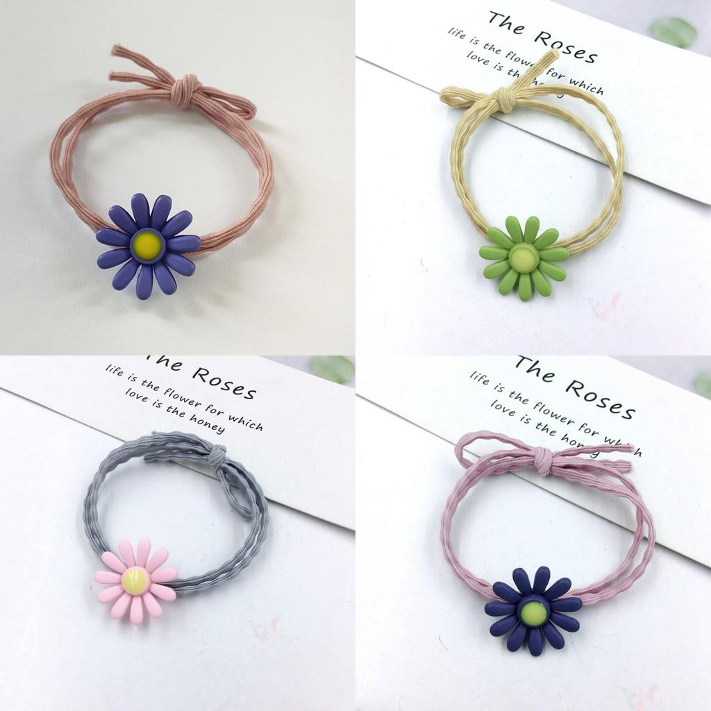Beautiful Ins Women Daisy Hair Rope Headband With High-elastic Korean Rubber Band