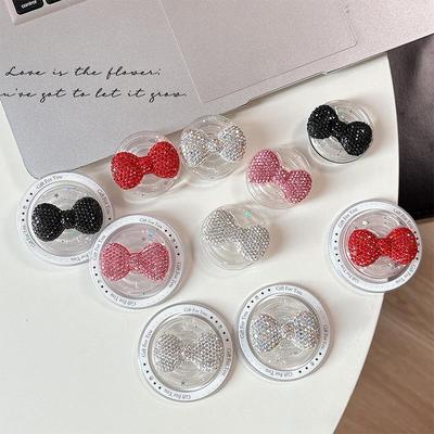 Rhinestone Bow Telescopic Phone Stand & Magnetic Holder