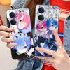 ReZero Rem Ram Matte TPU Mobile Phone Case for OPPO Find X9 X8 X7 X6 X5 X3 X2 Plus S Pro Ultra Lite Colorful Printing Cover