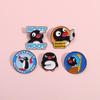 Creative Penguin-Shaped Metal Brooch Pin - Simple Animal Accessory