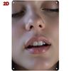 Vintage Sexy Lips Face Metal Tin Sign Retro Sensual Woman Mouth Wall Art Decor for Bar Man Cave Rustic Iron Painting Plaque