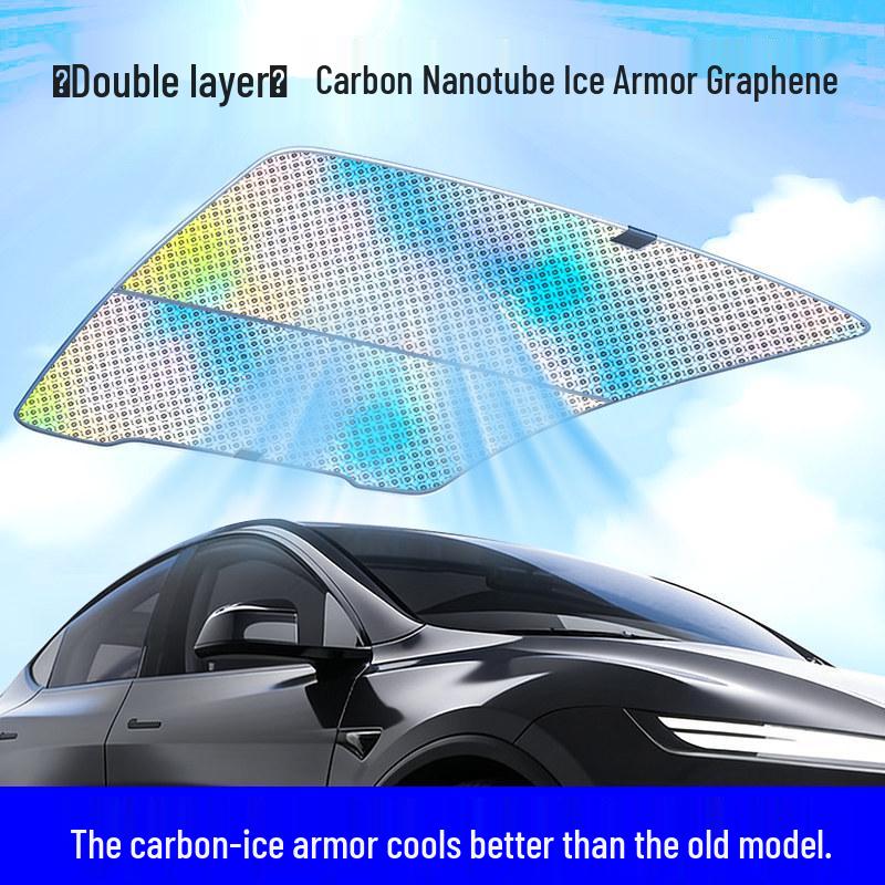Model Y 3 Refresh Graphene Laser Sunshade for Sunroof: Sun Protection & Heat Insulation