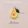 Drop Oil Craft Finish Enamel Mini Pendants 3D Vegetable Drop Oil Beads  Keychain Ornament Decor