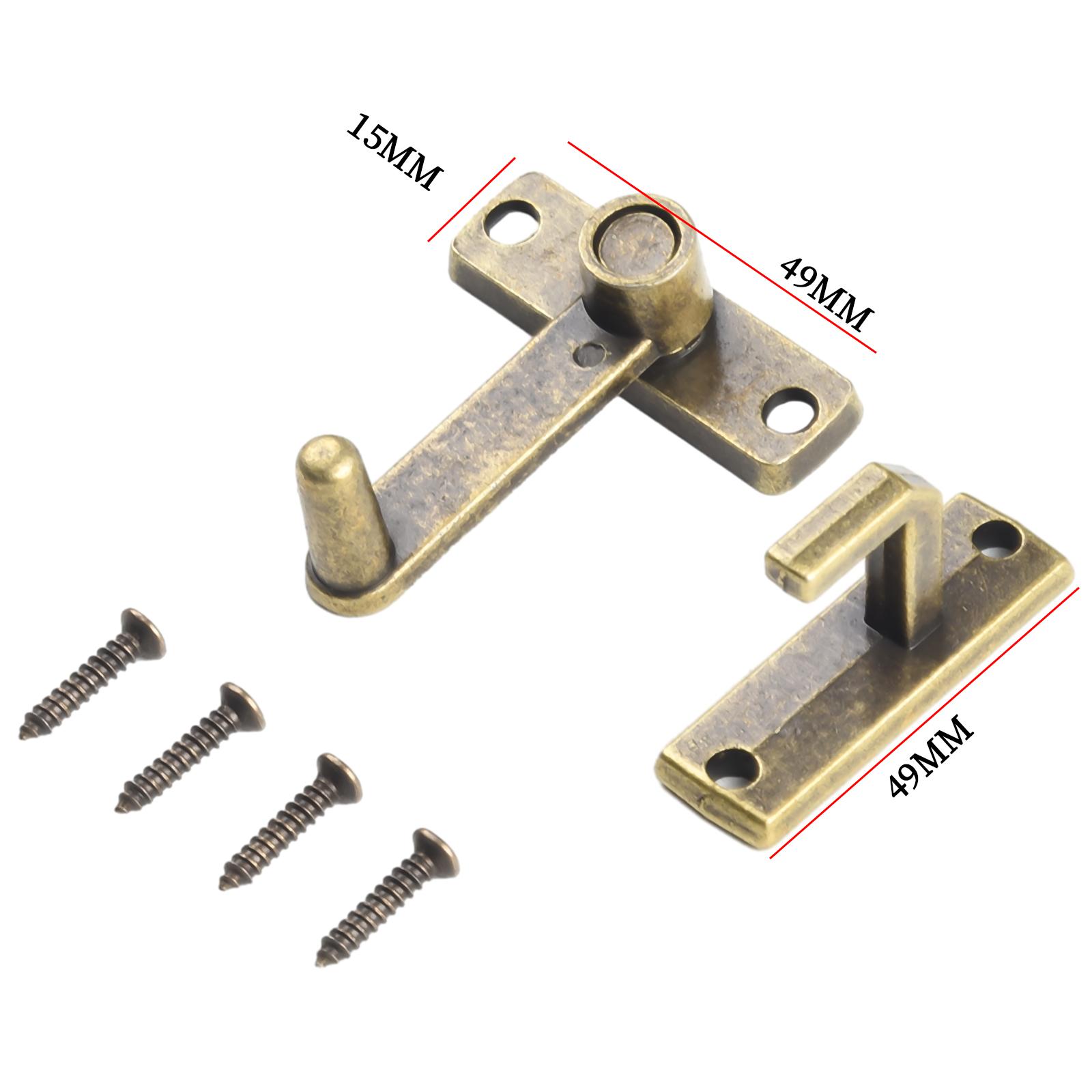 

Guard Latch Bolt With Screws Sliding Window Door Lock Handle Door Latch Wine Cabinet Lock Safety Latch Home Hardware