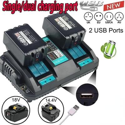 Dual Lithium Battery Charger DC18RD Replacement for Makita 18V Battery Charger Makita Charger