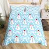 Christmas-themed Down Comforter Set Bedding Set 3-piece Duvet Cover Set