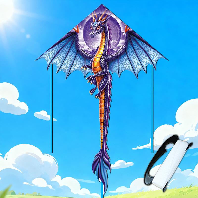 Weifang Winged Dragon Kite: Cartoon Animal Kite for Kids & Adults