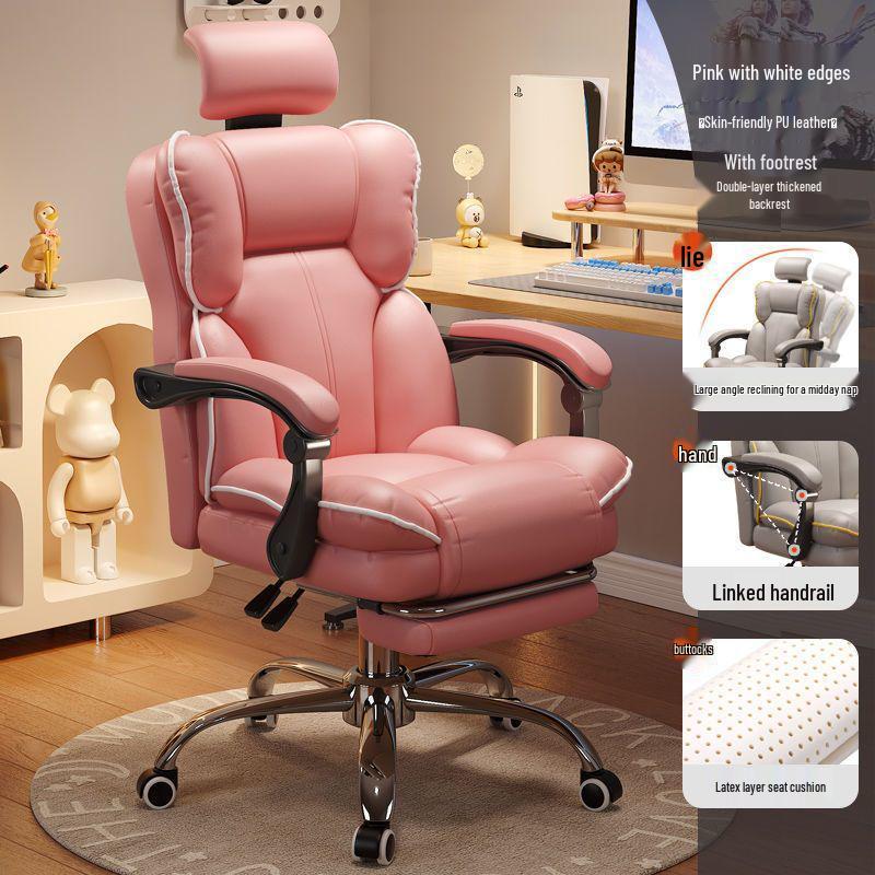 Comfortable Gaming Chair: Home Office Chair, Streaming Chair, Desk Chair for Girls