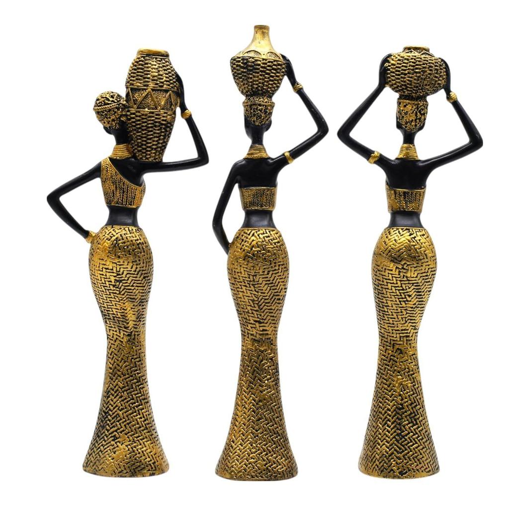 Vibrant Beautiful Finish Uniquely Hand Crafted Home Decor African Tribal Women Art Piece