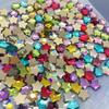 Popular Nail Art Starfish & Five-Pointed Star Rhinestones - 6mm & 4mm Flatback Irregular Shapes