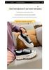 Women's Thick-Soled Canvas Shoes with Height-Boosting Wave Soles - 2026 Spring/Autumn Casual Sports Sneakers.