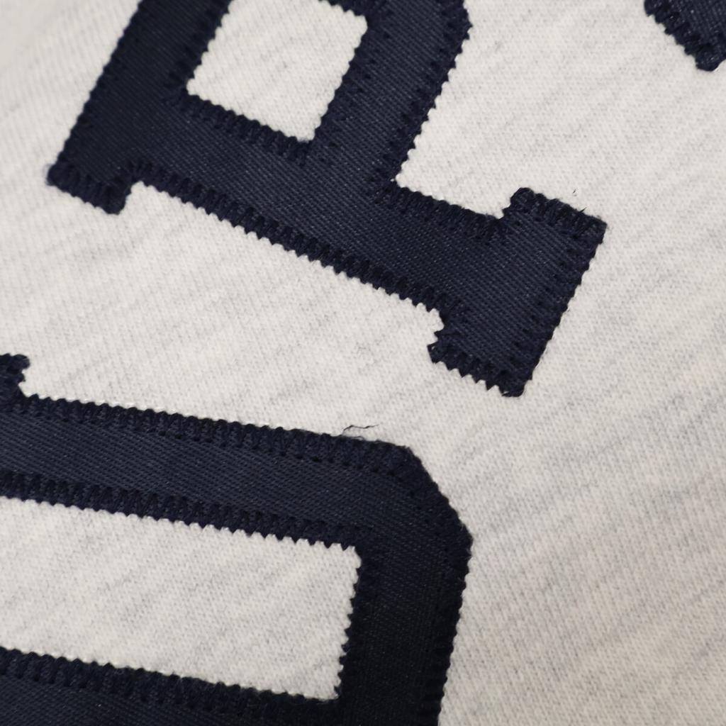 Champion ×Supreme 24 Stainless Steel Ash Gray Navy Logo Zip-Up Hooded Sweatshirt Jacket M Light grayUsed