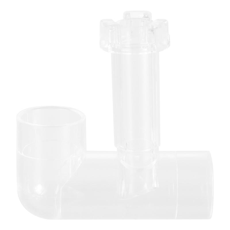 Durable Clear Aquarium Skimmer with Transparently Pipe Spin Surface Inflows Outflows Water Plant Tank Filter Cleaner