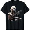 YYUUYUU Katze spielt Gitarre Lustige Rockmusik Geschenke für Männer Frauen Kinder T-Shirt