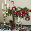 New Year Christmas Wreaths Door Hanging 30cm Large Christmas Wreath for Door Window Artificial Hanging Ornaments