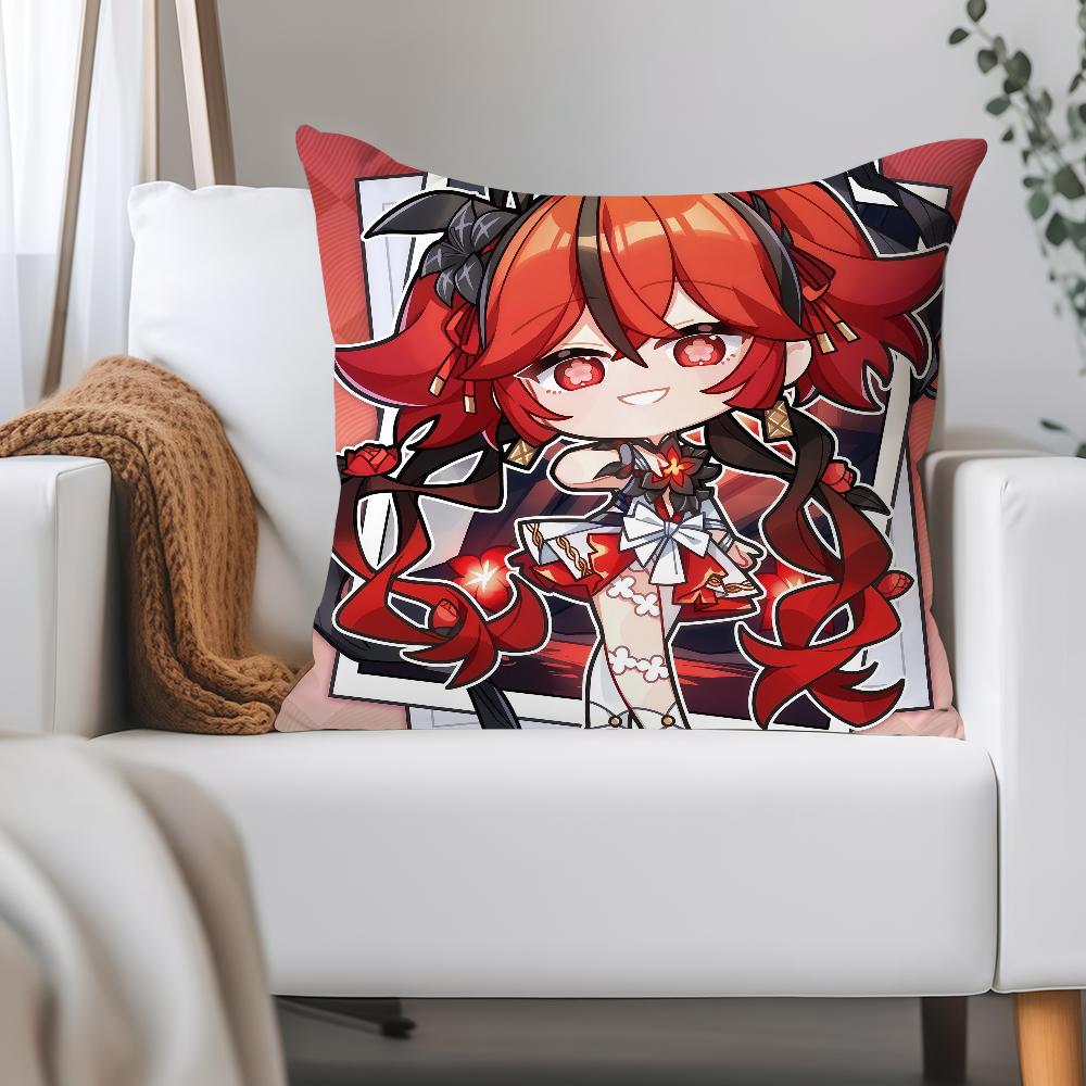 Game Wuthering Waves Camellya Pillow Case Applicable Space For Guest Rooms Interiors Cars Office House Decoration