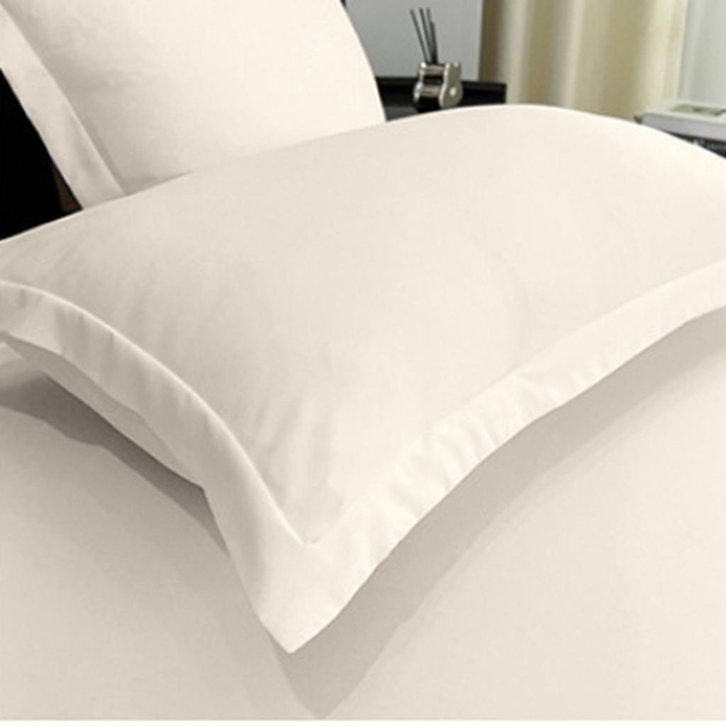 Big Size Pillowcases Set Of 2, Cotton Pillow Case With Envelope Closure, Soft & Breathable Pillow Covers For Bed, White