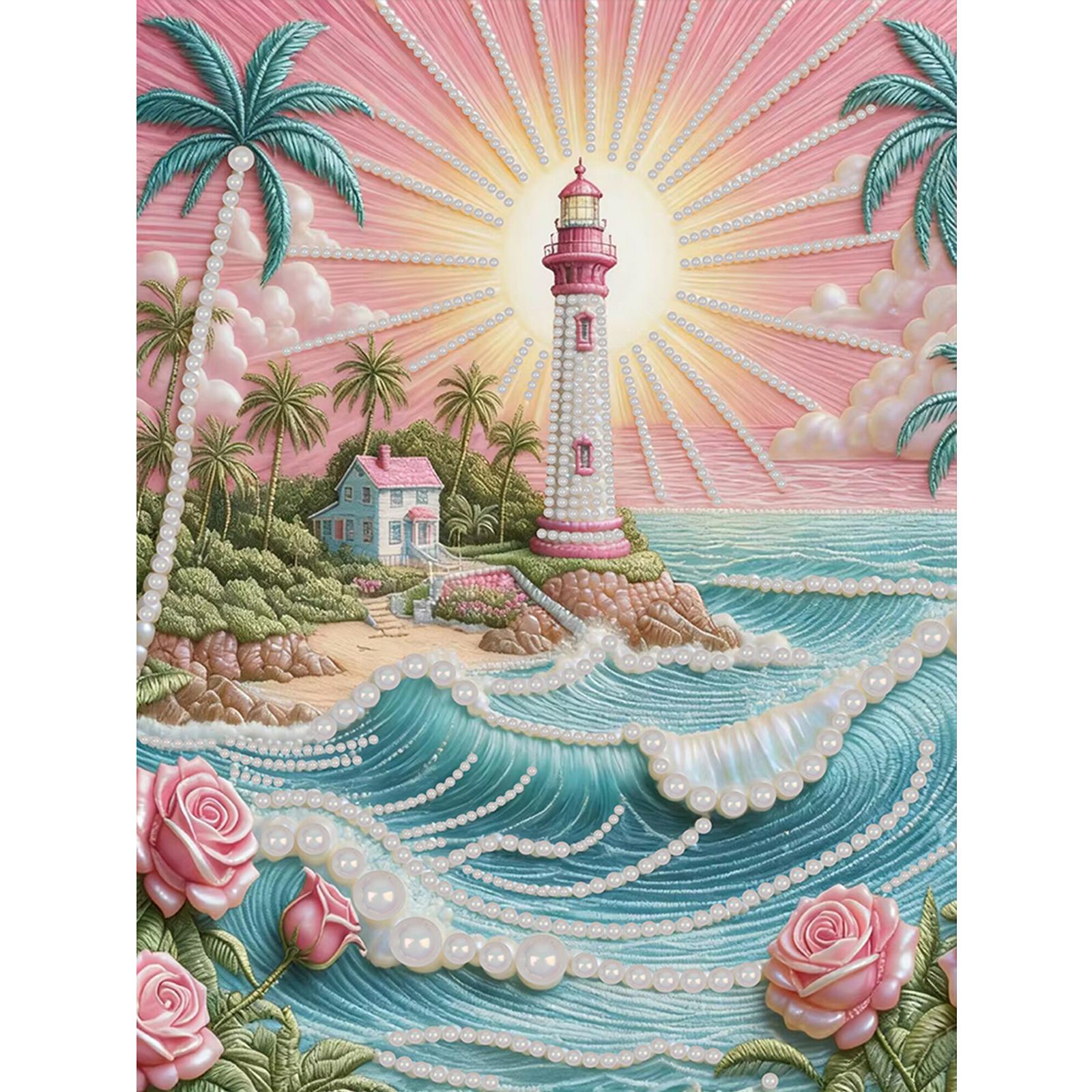 

DIY Pearl Painting Art Kits for Adults Home Decor Pearl Gem Paintings Picture Arts Craft 30x40cm Without Frame
