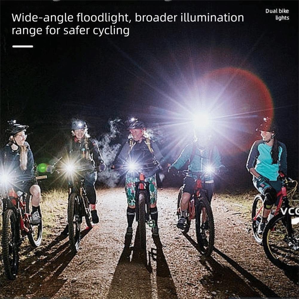Rainproof Design Bicycle Front Rear Light IPX6 Waterproof Cycling Headlight  Road Bike