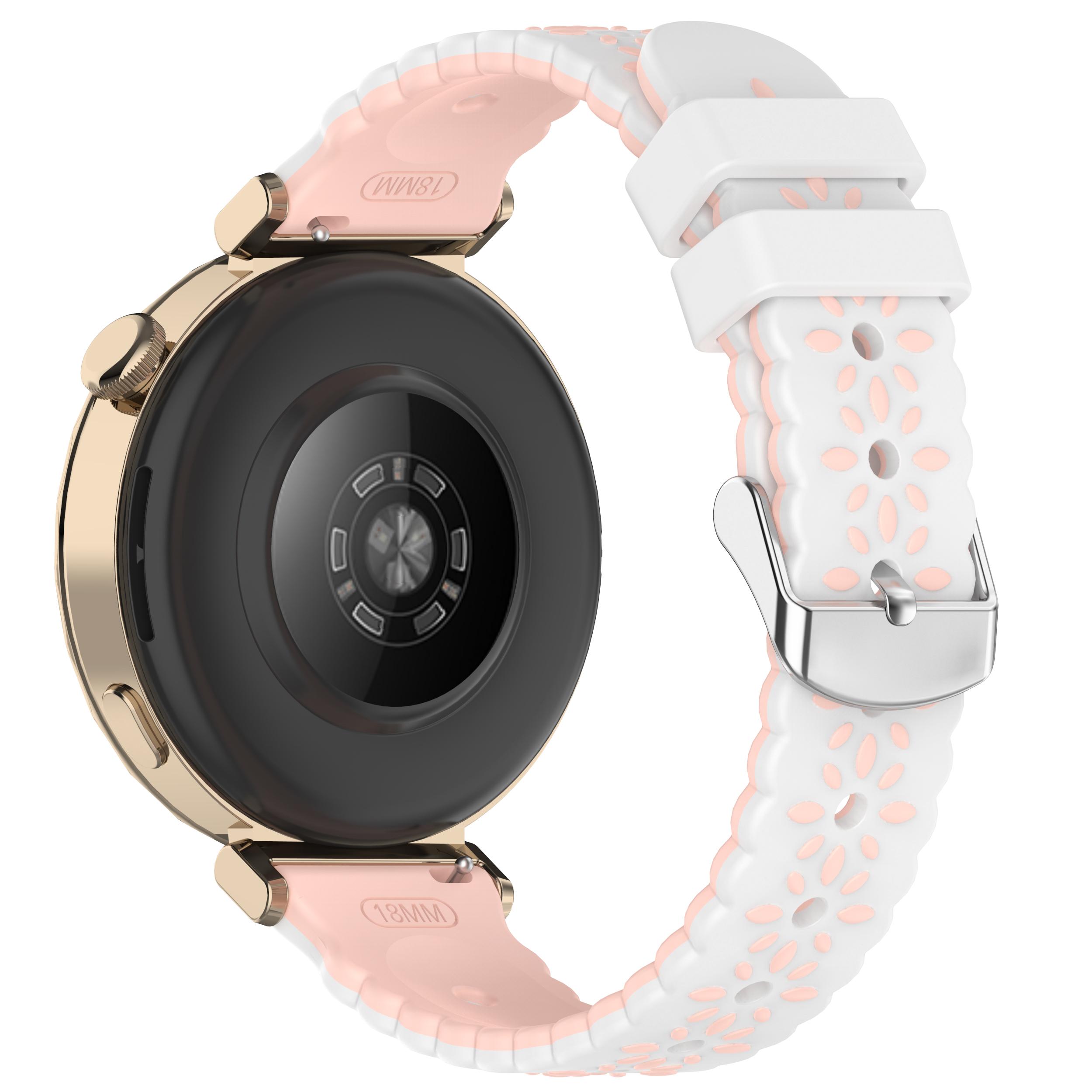 

For Samsung Galaxy Watch7 44mm/40mm Silicone Strap 20mm Sunflower Dual Color Watch Band B