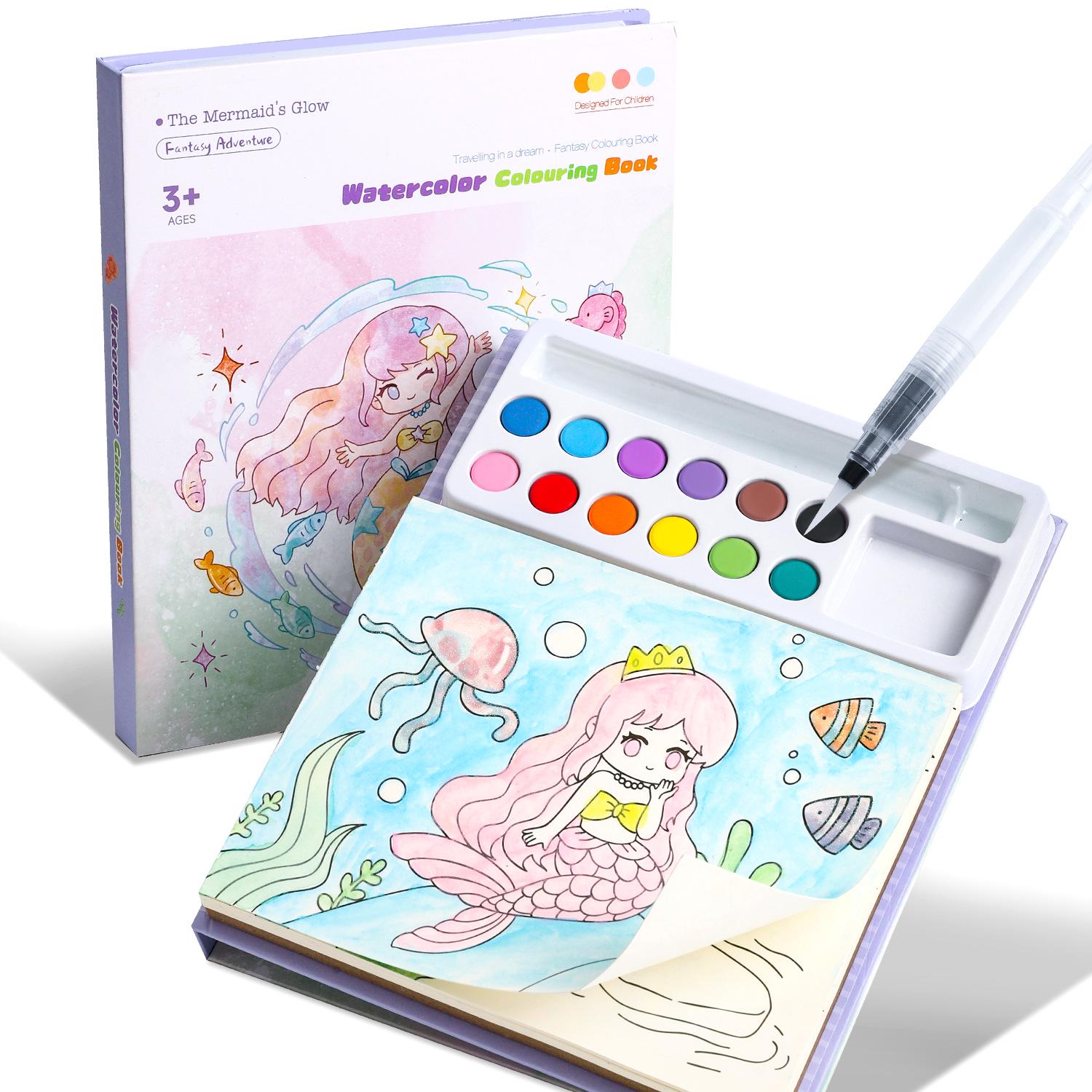 

Children s Gouache Watercolor Doodle Set with DIY Pigments and Sticky Notes