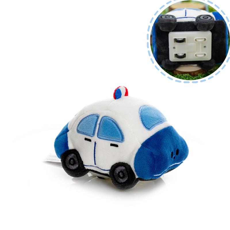 11Cm Brandweerwagen Pick-up Pluche Speelgoedauto Met Een Pull-Back Mechanisme Aan De Onderkant Cartoon Ambulance Knuffel Poppen Cadeau Voor Kinderen gray