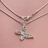 Fashion kpop   Copper custom butterfly Necklace Street Versatile Jewelry for women Wedding Party gift DIY Accessory