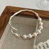 Korean Style Baroque Freshwater Pearl Bracelet with Branch Texture