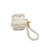 Airpods1/2Nd Generation Protective Case Transparent Lace Creative Airpodspro 3Rd Generation Bluetooth Headset Case Pearl Chain