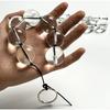 Glass Anal Beads Crystal Butt Plug,Anal Training Beads Anal Chain Prostate Massager Transparent Beads Vagina Anal Plug