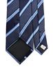 [Hiroko Koshino Homme] Striped Necktie 003254-20000-2926 01 Navy base, blue, light blue, and white stripes FREE