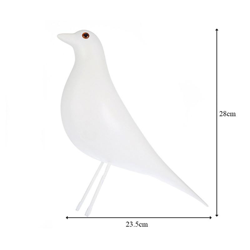 

Фигурка птицы из смолы, статуя птицы, офисные украшения, скандинавская простая скульптура голубя, украшение дома B