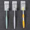 Stainless Steel Self-Adhesive Wall Mount Toothbrush Holder Toothpaste Organizer Mouthwash Cup Stand Bathroom Accessories